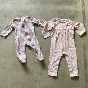Burt’s bees and carters onesies bundle girls